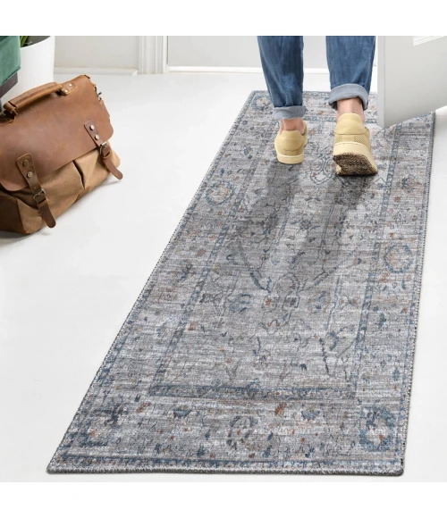 Jonathan Y WASHABLE White WSH400A 2ft. X 7ft.-10in. Rect. Rug
