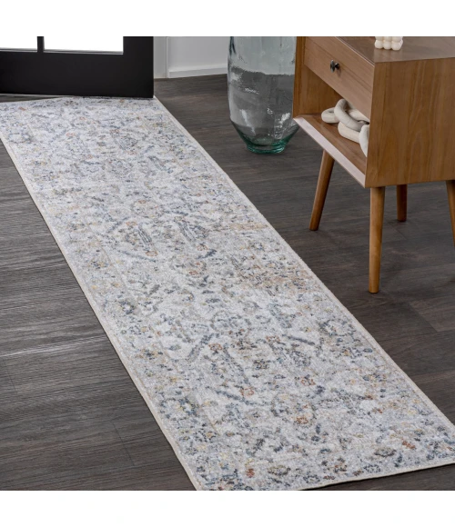 Jonathan Y WASHABLE White WSH400A 2ft. X 7ft.-10in. Rect. Rug