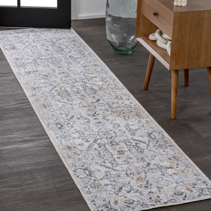 Jonathan Y WASHABLE White WSH400A 2ft. X 7ft.-10in. Rect. Rug