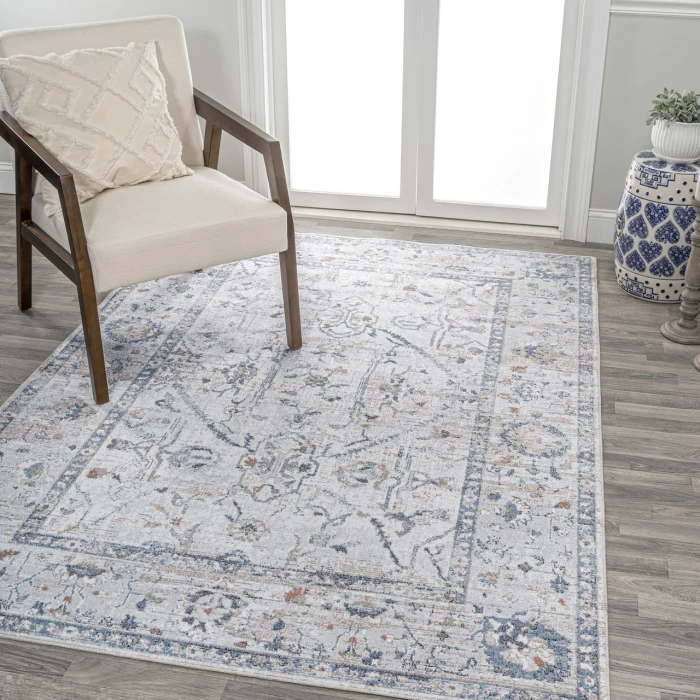 Jonathan Y WASHABLE Gray WSH321B 4ft. X 6ft. Rect. Rug