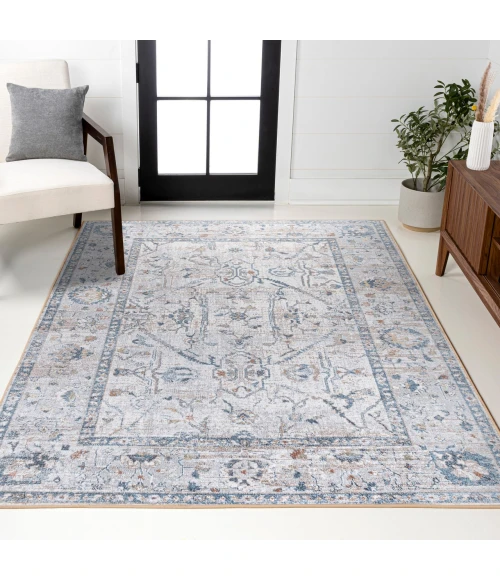 Jonathan Y WASHABLE Gray WSH321B 5ft.3in. X 7ft.7in. Rect. Rug