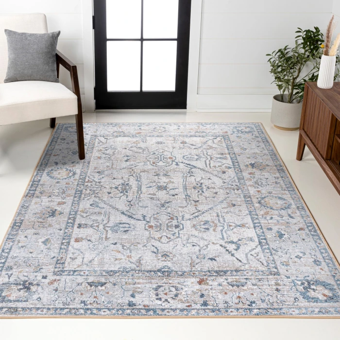 Jonathan Y WASHABLE Gray WSH321B 4ft. X 6ft. Rect. Rug