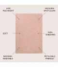Jonathan Y WASHABLE Pink WSH400B 4ft. X 6ft. Rect. Rug