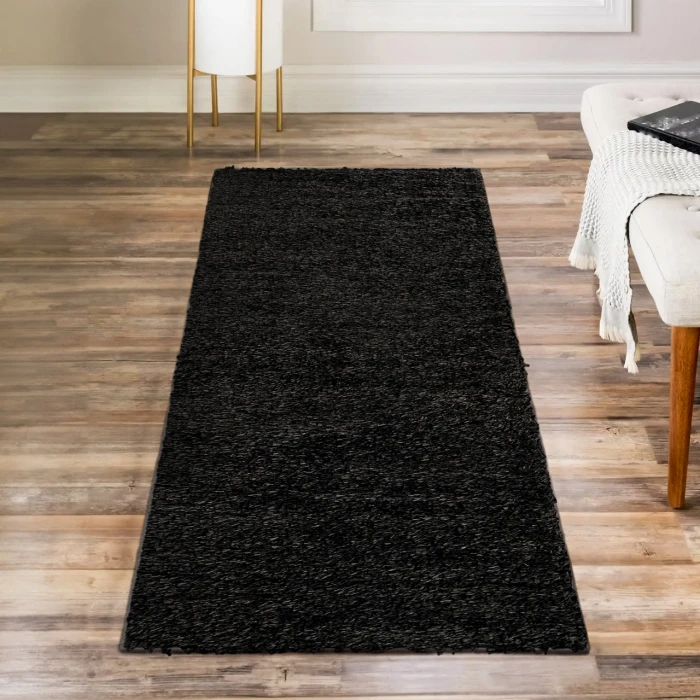 Jonathan Y WASHABLE Black WSH400I 2ft. X 7ft.-10in. Rect. Rug