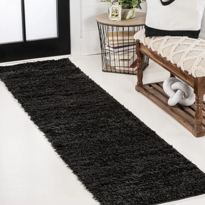 Jonathan Y WASHABLE Black WSH400I 2ft. X 7ft.-10in. Rect. Rug