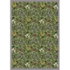 Joy Carpets Kaleidoscope Green Flower Garden 5ft. 4in. x 7ft. 8in. Rect. Rug