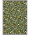 Joy Carpets Kaleidoscope Green Flower Garden 7ft. 8in. x 10ft. 9in. Rect. Rug