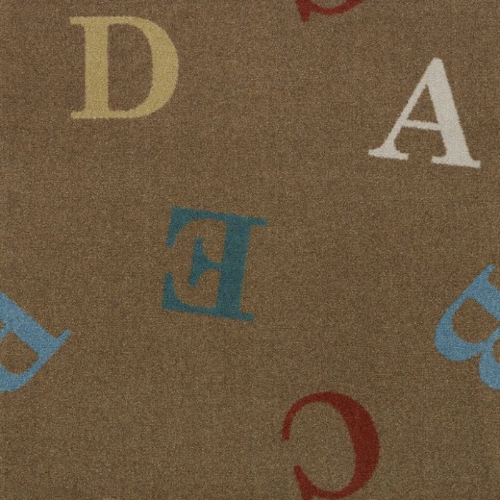 Joy Carpets Playful Patterns Antique Love Letters 10ft.9in. x 13ft.2in. Rect. Rug