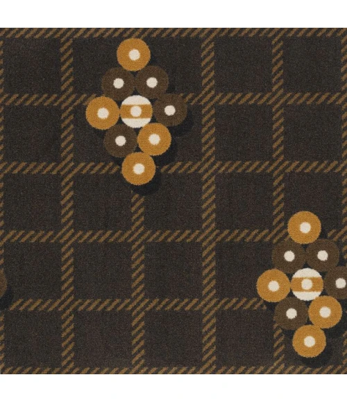 Joy Carpets Games People Play Brown Nine Ball 7ft.8in. x 10ft.9in. Rect. Rug