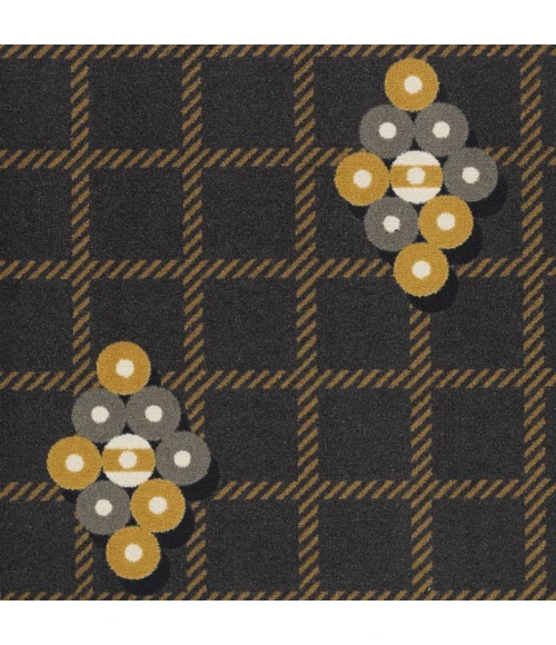 Joy Carpets Games People Play Charcoal Nine Ball 3ft.10in. x 5ft.4in. Rect. Rug