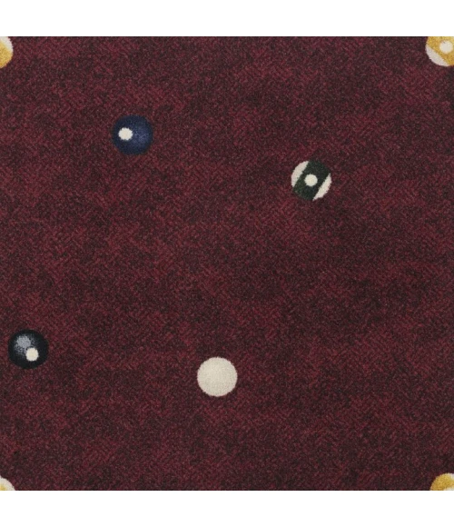 Joy Carpets Games People Play Burgundy Open Table 7ft.8in. x 10ft.9in. Rect. Rug