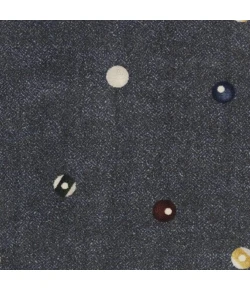 Joy Carpets Games People Play Charcoal Open Table 7ft.8in. x 10ft.9in. Rect. Rug