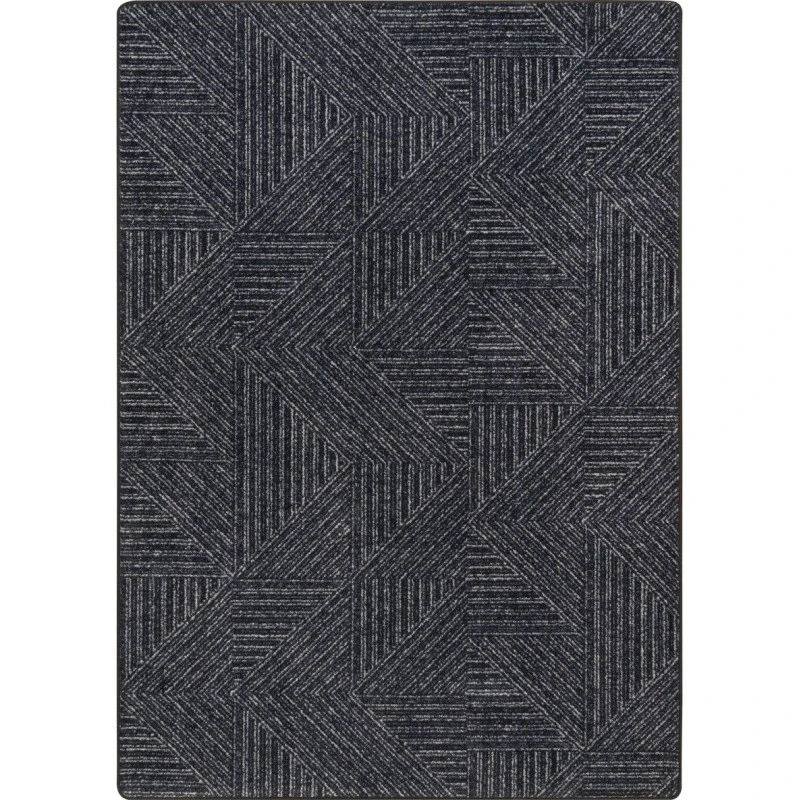 Joy Carpets WorkSpace Onyx Above Board 7ft.8in. x 10ft.9in. Rect. Rug