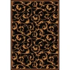 Joy Carpets Any Day Matinee Black Acanthus 3ft.10in. x 5ft.4in. Rect. Rug
