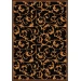 Joy Carpets Any Day Matinee Black Acanthus 5ft.4in. x 7ft.8in. Rect. Rug