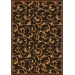 Joy Carpets Any Day Matinee Brown Acanthus 5ft.4in. x 7ft.8in. Rect. Rug
