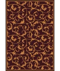 Joy Carpets Any Day Matinee Burgundy Acanthus 3ft.10in. x 5ft.4in. Rect. Rug
