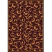 Joy Carpets Any Day Matinee Burgundy Acanthus 5ft.4in. x 7ft.8in. Rect. Rug