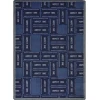 Joy Carpets Any Day Matinee Blue Admit One 3ft.10in. x 5ft.4in. Rect. Rug
