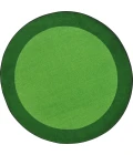 Joy Carpets Kid Essentials Green All Around 5ft.4in. Round Rug
