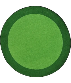 Joy Carpets Kid Essentials Green All Around 5ft.4in. Round Rug