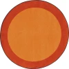 Joy Carpets Kid Essentials Orange All Around 13ft.2in. Round Rug