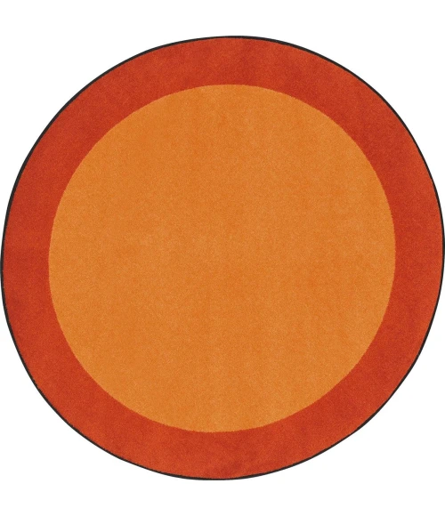 Joy Carpets Kid Essentials Orange All Around 13ft.2in. Round Rug