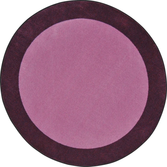 Joy Carpets Kid Essentials Purple All Around 5ft.4in. Round Rug