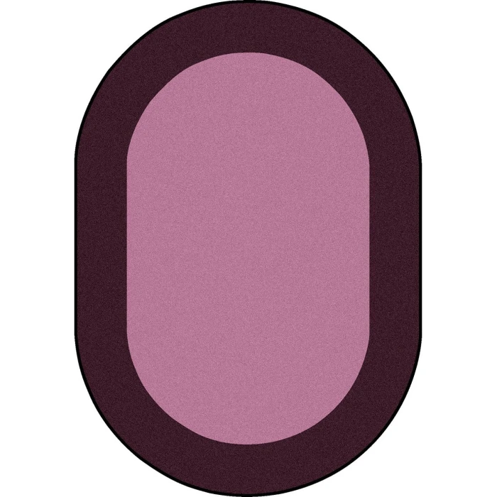 Joy Carpets Kid Essentials Purple All Around 10ft.9in. x 13ft.2in. Oval Rug