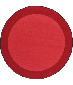Joy Carpets Kid Essentials Red All Around 5ft.4in. Round Rug