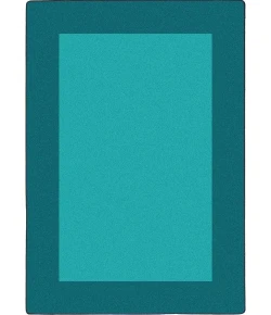 Joy Carpets Kid Essentials Teal All Around 10ft.9in. x 13ft.2in. Rect. Rug