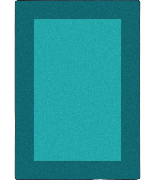 Joy Carpets Kid Essentials Teal All Around 10ft.9in. x 13ft.2in. Rect. Rug