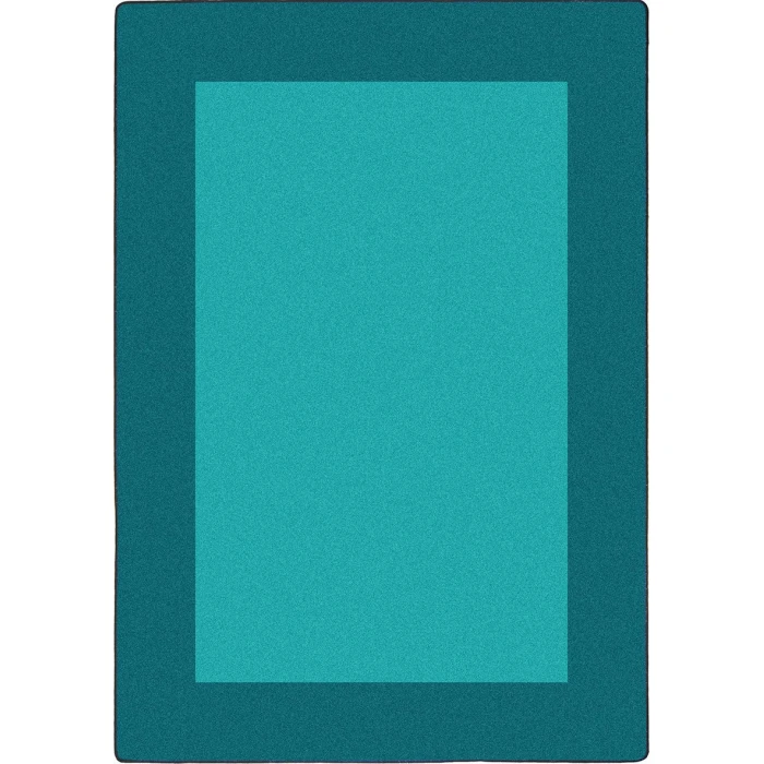 Joy Carpets Kid Essentials Teal All Around 5ft.4in. x 7ft.8in. Rect. Rug