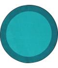Joy Carpets Kid Essentials Teal All Around 5ft.4in. Round Rug