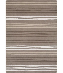 Joy Carpets Kid Essentials Neutral All Lined Up 5ft.4in. x 7ft.8in. Rect. Rug
