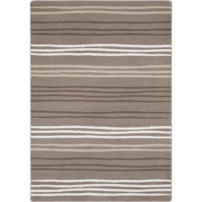 Joy Carpets Kid Essentials Neutral All Lined Up 7ft.8in. x 10ft.9in. Rect. Rug
