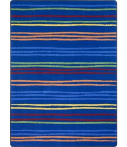 Joy Carpets Kid Essentials Rainbow All Lined Up 5ft.4in. x 7ft.8in. Rect. Rug