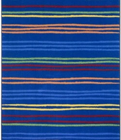 Joy Carpets Kid Essentials Rainbow All Lined Up 10ft.9in. x 13ft.2in. Rect. Rug