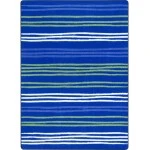 Joy Carpets Kid Essentials Seaglass All Lined Up 7ft.8in. x 10ft.9in. Rect. Rug