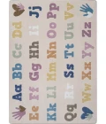 Joy Carpets Kid Essentials Multi Alphabet for Everyone 5ft. 4in. x 7ft. 8in. Rect. Rug