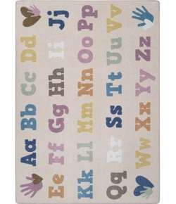 Joy Carpets Kid Essentials Multi Alphabet for Everyone 5ft. 4in. x 7ft. 8in. Rect. Rug
