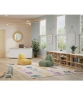 Joy Carpets Kid Essentials Multi Alphabet for Everyone 5ft. 4in. x 7ft. 8in. Rect. Rug