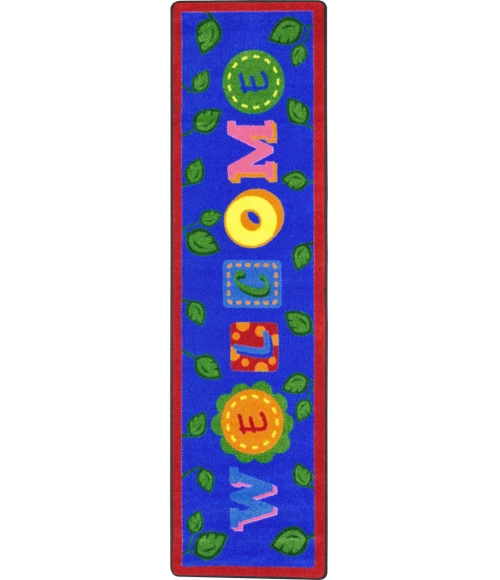 Joy Carpets Kid Essentials Bold Alphabet Leaves 2ft.1in. x 7ft.8in. Rect. Rug