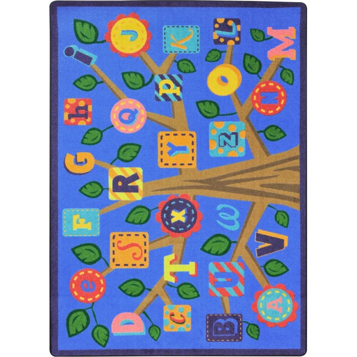 Joy Carpets Kid Essentials Soft Alphabet Leaves 10ft.9in. x 13ft.2in. Rect. Rug