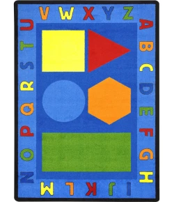 Joy Carpets Kid Essentials Multi Alphabet Shapes 7ft.8in. x 10ft.9in. Rect. Rug