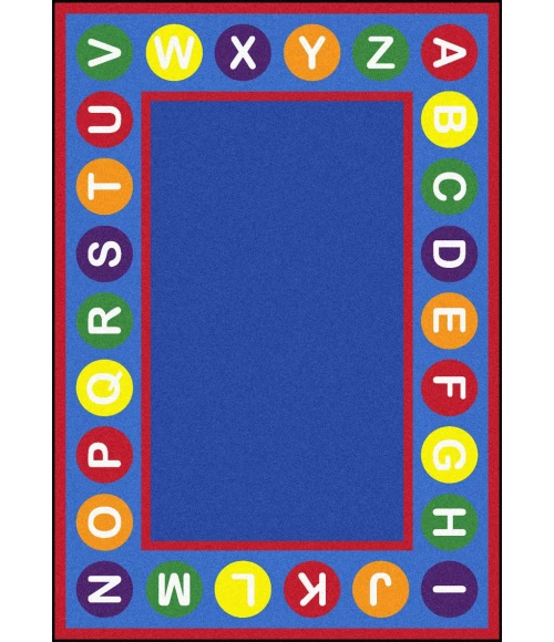 Joy Carpets Kid Essentials Multi Alphabet Spots 10ft.9in. x 13ft.2in. Rect. Rug