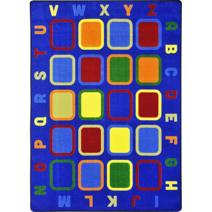 Joy Carpets Kid Essentials Multi Alphabet Tiles 10ft.9in. x 13ft.2in. Rect. Rug