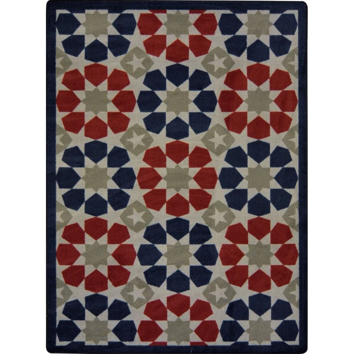 Joy Carpets Kaleidoscope Multi Americana 10ft.9in. x 13ft.2in. Rect. Rug
