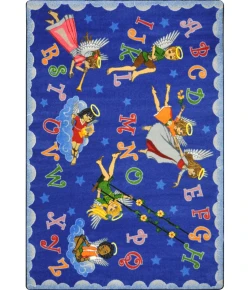 Joy Carpets Kid Essentials Multi Angel Alphabet 5ft.4in. x 7ft.8in. Rect. Rug