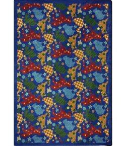 Joy Carpets Playful Patterns Multi Animal Crackers 7ft.8in. x 10ft.9in. Rect. Rug